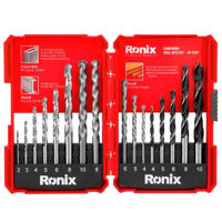 Набор головок, бит, насадок Ronix RH-5583 набор сверл по мет/бет/дер 2-10mm 16шт