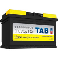 Автомобильный аккумулятор TAB EFB Stop&Go 65Ah 650EN 278x175x175 -/+ (56588)