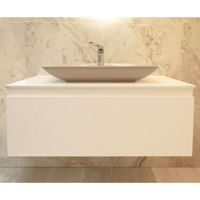 Шкаф под умывальник Bayro подвесной Wings 1000 под столешницу белый мат