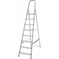 Scară Lider-Tech 1130108 Scara cu suport metal, 8 trepte, H=2.42m, sarcina max.150kg