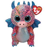 Jucărie de pluș TY TY37346 Dragonul multicolor Flint 15cm (Beanie Boos)