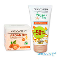 Gerocossen Argan Bio crema fata antirid riduri fine 35+ 50ml + Gerocossen Argan crema de miini 150ml (-50%)