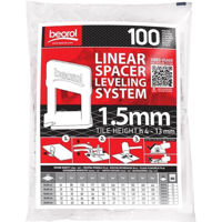 Set de unelte de mână Beorol 1051359 Cleme p/u nivelarea gresie 1,5mm/h4-10mm 100buc