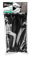 Набор ручных инструментов Bradas TS1176400B Coliere din nailon pentru cabluri 7.6x400mm, negre (100buc)