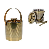 Аксессуар для кухни Excellent Houseware 56569 Galeata de racire a bauturilor, D15x18.5cm, Etched Squares, inox