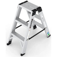 Scară Cagsan EVR-PRO3 dubla aluminum, 2x3 trepte, H=0.83m, sarcina max.150kg