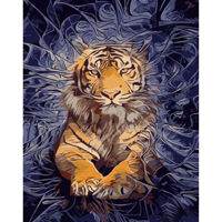 Tablou pe numere Strateg R 9 /20 (GS951)(49405) Puterea tigrului, 40x50 cm