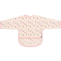 Bavețică Kikka Boo 31303030058 Baveta impermeabila cu maneci si buzunar Arty Pink Pattern