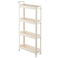 Etajeră miscellaneous RM47 Raft cu rotile, 4 nivele, plastic, alb