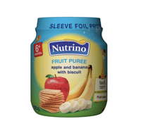 Пюре Nutrino из яблок и бананов с печеньем (6+ мес) 125 г