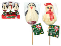 Caramela pe betisor Merry Christmas "Om de zapada, Pinguin" 70gr