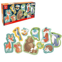 Puzzle Hape E1650 Set puzzle 10 în 1 Prietenii pădurii