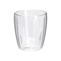 Стакан Excellent Houseware 18431 Set cani de cafea Ribbel 125ml, 2buc, cu dublu sticla