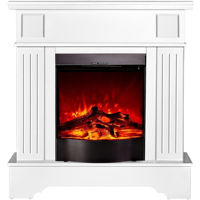 Șemineu electric ArtFlame Marina Extra & Corsica, 1092x1034x300 mm, Alb