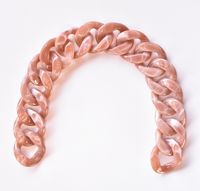 Lanț acrilic plat, 35 cm / cappuccino