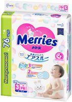 Подгузники Merries M (6-11 kg) 76 шт