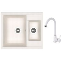 Мойка кухонная со смесителем Dr.Gans Astra 620K + SanDonna F 7073 alb