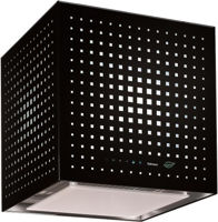 Вытяжка Falmec RUBIK E-ION 42 E.P.CAP. Black Glass RAL 9005 (with filter pack)