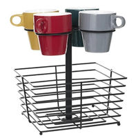 Чашка Promstore 56179 Set de cesti de cafea 4buc 260 ml SG pe suport