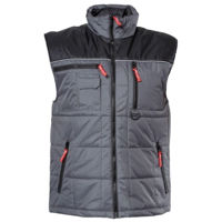 Спецодежда Lahti Pro 7502904 LPBO1XL vestă căptuşită, poliester, 145g/m2, gri-negru, XL-176-182