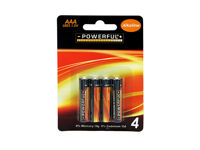 Set baterii alcaline AAA LR03, 1.5V, 4buc