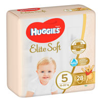 Scutece Huggies Elite Soft Jumbo 5 (15-22 kg), 28 buc