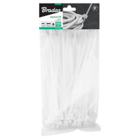 Набор ручных инструментов Bradas TS1176300N Coliere din nailon pentru cabluri 7.6x300mm, albe (100 buc.)