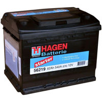 Автомобильный аккумулятор Hagen 56219 Starter