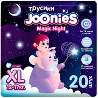Аксессуар для самых маленьких Joonies 856107 Magic Nights Подгузники-трусики, XL (12-17 кг), 20 шт.