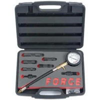 Измерительный прибор Force 909G1 Компрессометр для бензиновых двигателей 9 пр.