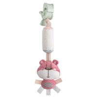 Игрушка-подвеска Canpol 68/066 pin с колокольчиком Pastel Friends роз.