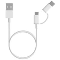 Кабель для моб. устройства Xiaomi Mi 2-in-1 USB Cable (Micro USB to Type C) 100cm