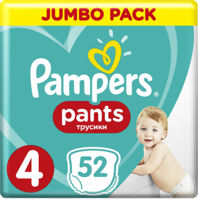 Подгузники-трусики Pampers Pants 4 (9-15 kg) 52 шт