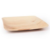 PLATOU PATRAT, biodegradabil, frunza de palmier, 24cm*24cm*2cm, 25buc, FM