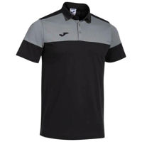 Одежда для спорта Joma Crew V Short Sleeve Polo Black Grey (S) 103297.111