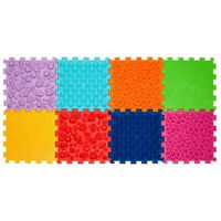 Коврик игровой Ortek 12816 Коврик-пазл ортопедический -массажный Набор 8 эл. Мягкий