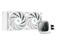 AIO Liquid Cooling Deepcool "LS520 White" (32.9dBA, 85.85CFM, 2x120mm, ARGB LED, 1305g.)