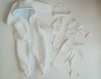 Set ( Combinezon + body+ pantolanasi+caiulita) Pampy (3-6 luni) White