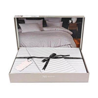 Домашний текстиль Promstore 53380.4 Постельное белье Euro 2, NH Stripe Satin, серое