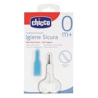 Chicco Forfece cu protecție bleu, 0luni+