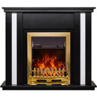 Șemineu electric ArtFlame Gustavo & Galileo gold, 950x1100x270 mm, Negru
