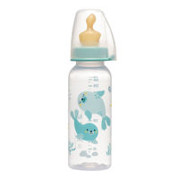 cumpără NIP Family Biberon din plastic, verde, tetina anatomică, anti-colici, latex, flux M, mărimea 2, (6+l în Chișinău