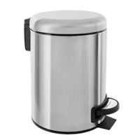 Coș de gunoi Hydro S ELITE, cu pedala, inox, 5 L 0430040