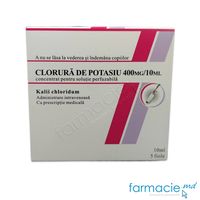 Clorură de potasiu conc./sol. perf. 400 mg/10 ml 10 ml N5