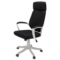 Офисное кресло Jumi CM-270787 Icon, Negru/Alb