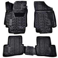 Коврик для автомобиля Aileron 60672 Hyundai Santa Fe (TM) (2018-) салон (3D с подпятником)(Крепеж2)