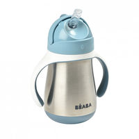 Поильник-термос с трубочкой Beaba Blue 250 ml