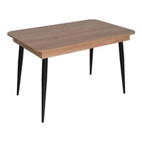 Стол Evelin di Costacurta DT-432-2R B, 120(165)х75х76см, Каркас/Опоры: Металл Черный