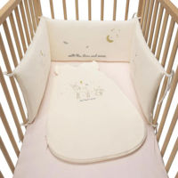 Бортик для кроватки Premaman PCIF0I-ECR-UNQ Protectie laterala pentru patut in 3 parti Premaman Little Deer, 180x30 cm