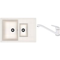 Мойка кухонная со смесителем Dr.Gans Astra 760K + SanDonna F 1066 alb